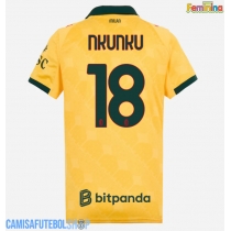 Camisa de time de futebol AC Milan Christopher Nkunku #18 Replicas 3º Equipamento Feminina 2025-26 Manga Curta